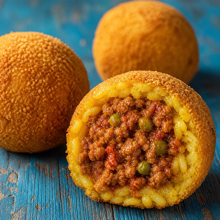 Le Arancine — Sizilianische Reisbällchen